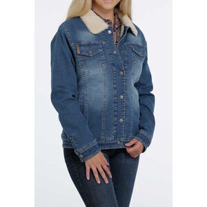 Cinch Women's Sherpa Denim Trucker Jacket XXL